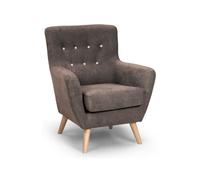 Sillón de tela kiss color visón - conforama