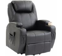 Sillón de televisión HOMCOM, sillón reclinable con ayuda para levantarse, función reclinable y puerto USB