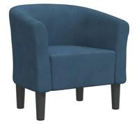 Sillón De Terciopelo Azul Oscuro Vidaxl