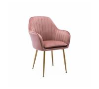 Alice's Garden sweeek-Sillón de Terciopelo con Patas de Metal, Shella, Rosa Viejo, 57x59x84.5 cm