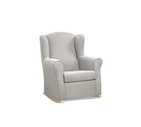 Sillón decorativo balancín dan color gris