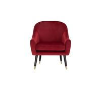Sillón decorativo retro color rojo - conforama