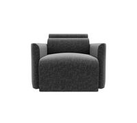 Sillón deslizante modena tela 1 color gris oscuro