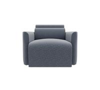 Sillón deslizante modena tela 2 color gris oscuro