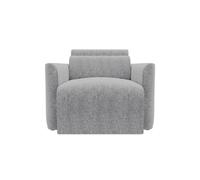 Sillón deslizante modena tela 3 color gris oscuro