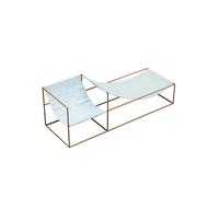 Sillón Duo Seat con Estructura Mostaza Azul/ Verde