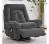 Sillón eléctrico ajustable para TV, función de calentamiento de masaje, mecedora