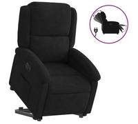 vidaXL Sillón eléctrico reclinable elevable de terciopelo negro