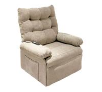 Sillón elevador gran para salón estilo contemporáneo en color beige con 3 motores y mando a control