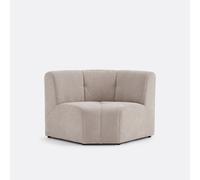 Sillón esquinero modular, 1 plaza, de chenilla fina, ANETA. Talla 1 plaza. Color beige