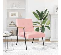 Sillón genérico rosa moderno de tela de lana rizada, sillón de lectura ergonómica con patas de acero, cómodo para salón o dormitorio, diseño contemporáneo