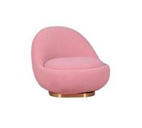 Sillón giratorio de diseño tapizado algodón - corsica