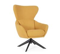 Sillón giratorio Hailey Mostaza