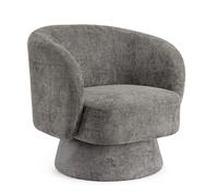 Sillón giratorio Julienne Gris oscuro