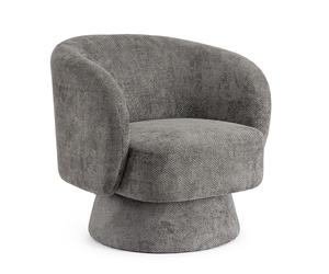 Sillón giratorio Julienne Gris oscuro
