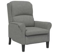 Sillón Gris Oscuro 76 X 94 X 102 Cm Microfibra Vidaxl