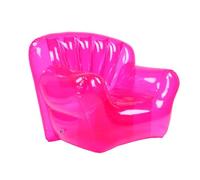 Sillón Hinchable Transparente, sofá Inflable de PVC, for Sala de Estar, Dormitorio, Camping, Playa (Rojo)