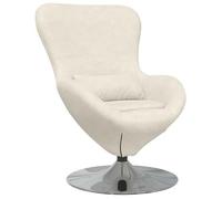 Sillón Huevo Crema Terciopelo Vidaxl