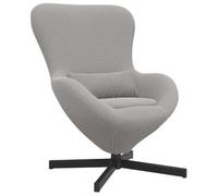 Sillón Huevo Gris Claro 63 X 73 X 90 Cm Tela Vidaxl