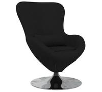 Sillón Huevo Negro 63 X 73 X 90 Cm Tela Vidaxl