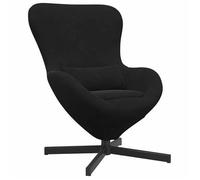 Sillón Huevo Negro 63 X 73 X 90 Cm Terciopelo Vidaxl