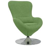 Sillón Huevo Verde Claro Terciopelo Vidaxl