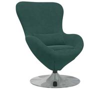 Sillón Huevo Verde Oscuro Terciopelo Vidaxl