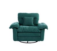 Sillón individual giratorio 360° - oversized cómodo con cojín de apoyo - verde