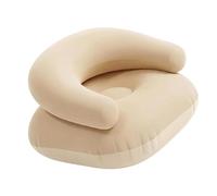 Sillón inflable portátil individual con reposabrazos y respaldo para el hogar, patio, camping, playa, vacaciones, relajación, tumbona de PVC
