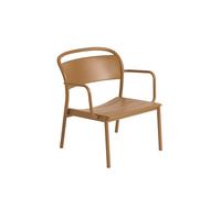 Sillón Lineal de Acero Naranja Quemado