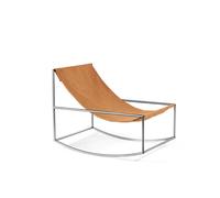 Sillón Mecedor Valerie Object de Acero Inoxidable/ Rosa