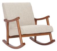 Sillón mecedora morelia tela crema 92x67x82 cm