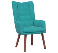 Sillón moderno de terciopelo en color turquesa