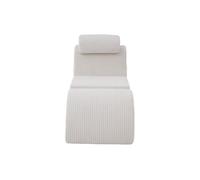 Sillón moderno - diseño ergonómico, espuma de alta elasticidad, funda extraíble, con bolsillo lateral - beige