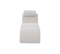 Sillón moderno - diseño ergonómico, espuma de alta elasticidad, funda extraíble, con bolsillo lateral - beige