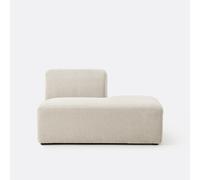 Sillón modular esquinero con ángulo derecho recto, tejido texturizado, JASPER. Talla ángulo derecho. Color Crudo