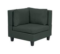 Sillón Modular Esquinero De Tela De Acolchado Con Cojín Pieza Sofá Modular Verde Oscuro Unstad