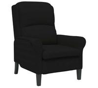 Sillón Negro 76 X 94 X 102 Cm Microfibra Vidaxl