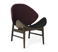 Sillón Nórdico Cálido Naranja con Asiento y Respaldo Tapizado Mosaico 682/Roble Ahumado