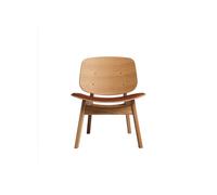 Sillón Pandora Colección Ro con Asiento Tapizado en Piel de Roble Aceitado/calvados
