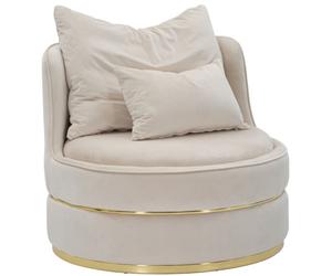 SILLÓN PARIS ESPACIO CREMA/ORO
