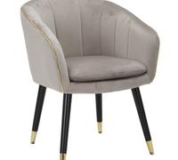 SILLÓN PARIS GRIS/ORO