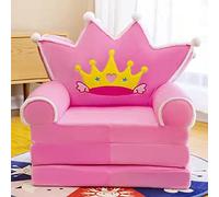 Sillón plegable 2 en 1 como sofá cama con bonito diseño de dibujos animados acogedor estilo perezoso para salón, habitación infantil, sala de juegos, ideal para sentarse, leer, relajarse (F, talla