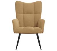 Sillón Polks respaldo alto con reposabrazos 96,5x61x70 cm Brown