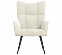 Sillón Polks respaldo alto con reposabrazos 96,5x61x70 cm Cream