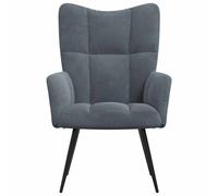 Sillón Polks respaldo alto con reposabrazos 96,5x61x70 cm Dark gray