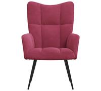 Sillón Polks respaldo alto con reposabrazos 96,5x61x70 cm Maroon