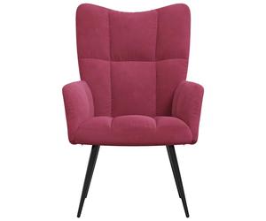 Sillón Polks respaldo alto con reposabrazos 96,5x61x70 cm Maroon