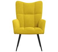 Sillón Polks respaldo alto con reposabrazos 96,5x61x70 cm Yellow