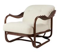 Sillón Poltrone Tria Ratán Oscuro/Bouclé 001